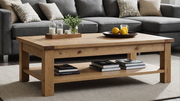 Table basse en chêne massif : élégance et praticité réunies